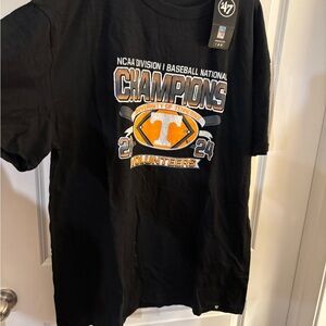 Tennessee Volunteers Black NCAA Champions T-Shirt Sz 2XL